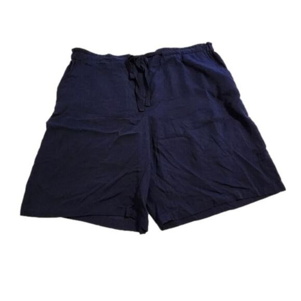 Avenue super comfy tie elastic waist blue Shorts plus size 20